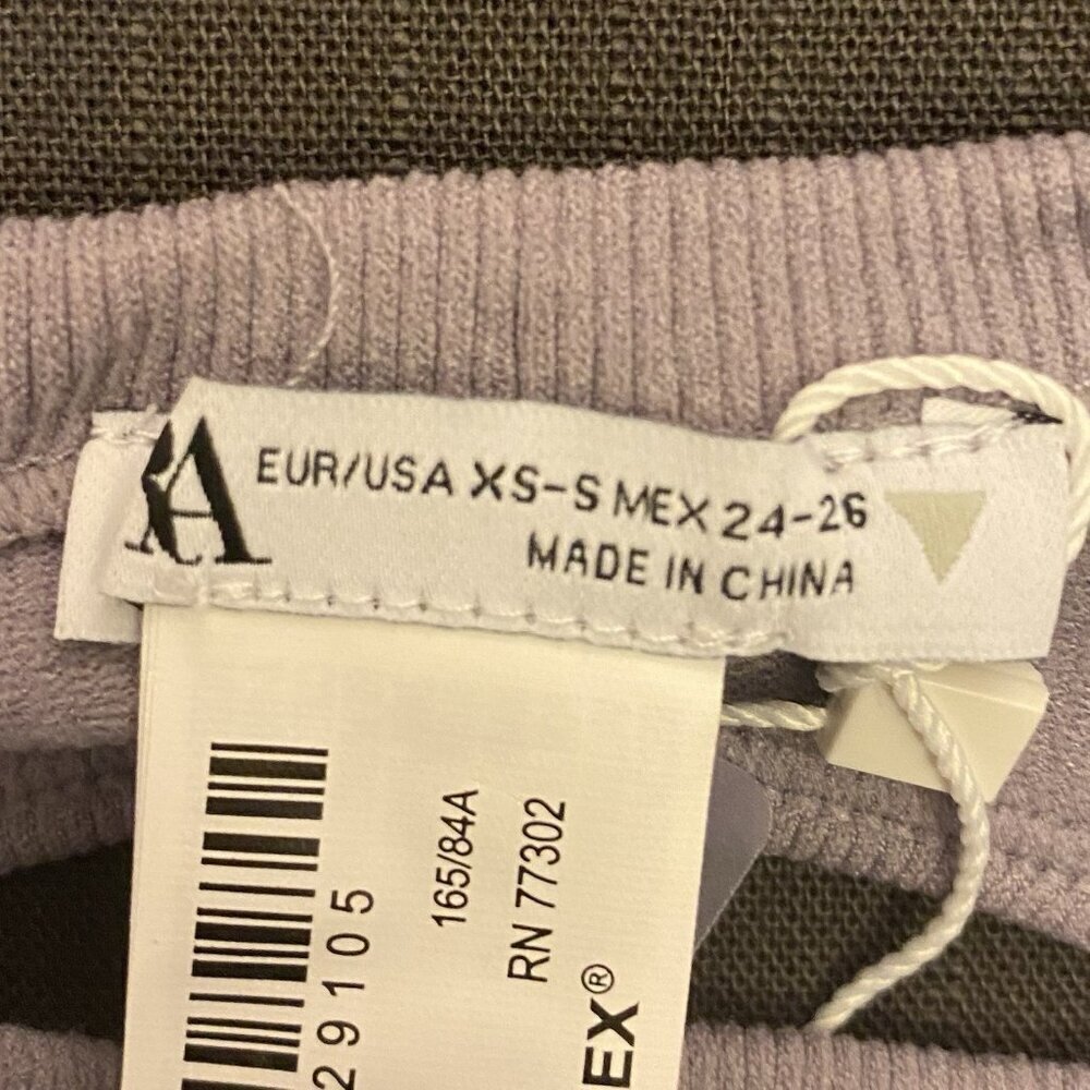 Zara Women's Open Back Bodysuit Purple Heather Long Sleeves Size XS - S NWT $27 - Picture 13 of 16